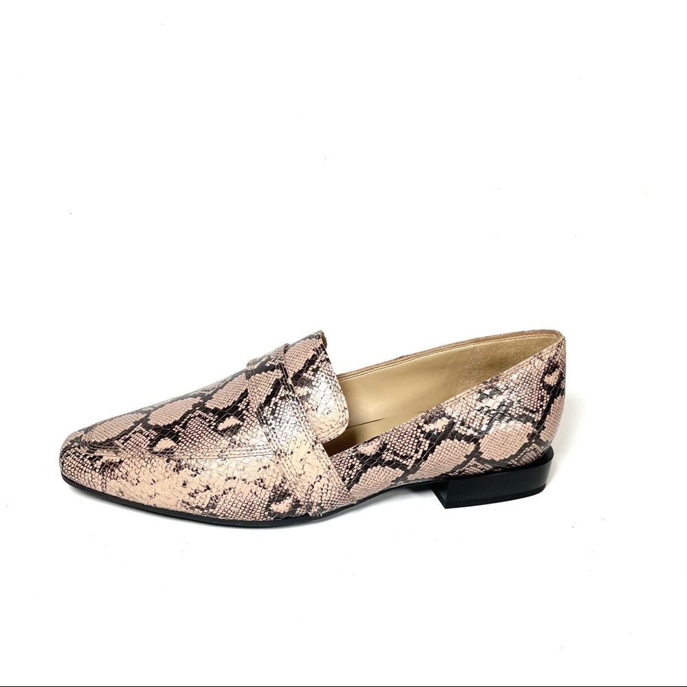Naturalizer Women's Loafers Barely Nude Snake Prints Leather Size 8W